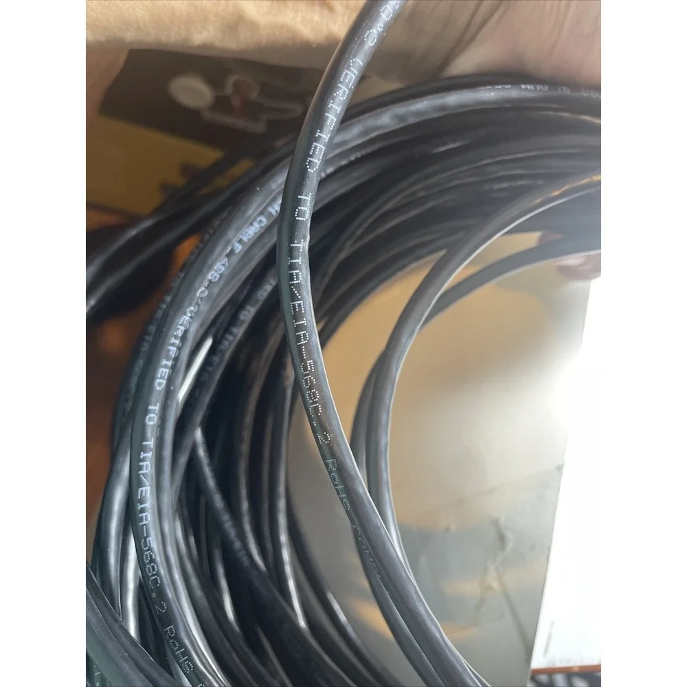 New 100' FT Feet CAT 6 24AWG Patch Cable Black/ Rohs Compliant